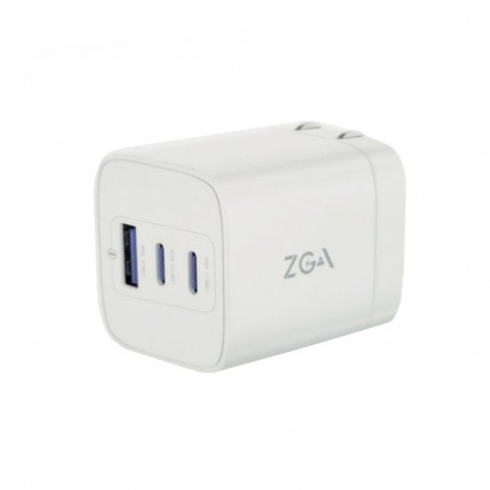 ZGA (CT15) 65W氮化鎵 USB-A+Type-C快速充電器 充電頭 摺疊插頭 電源供應器 小巧輕便 插頭 以一抵三